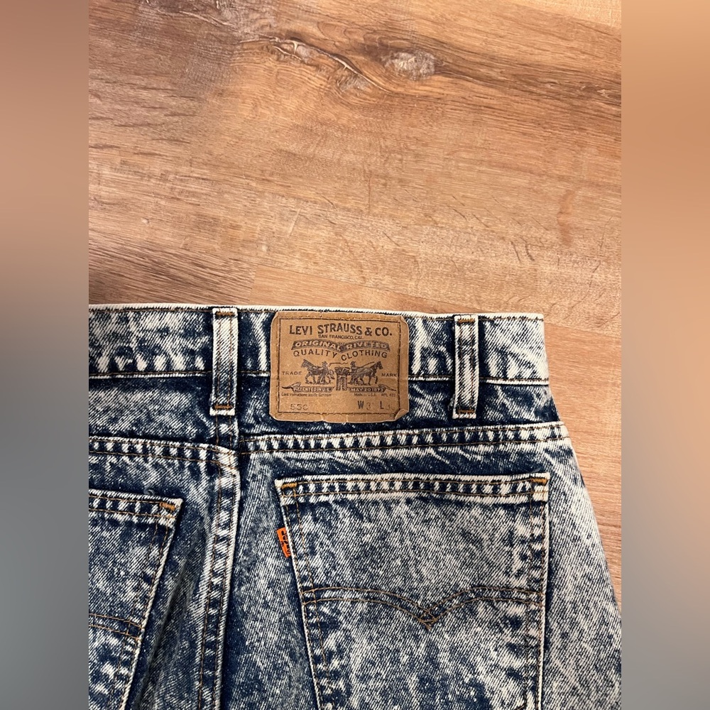 Levi 550 vintage acid wash jeans - Picture 3 of 3
